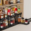 BOIVSHI Pull Out Spice Rack Organizer, 2-Tier Vertical Spice Rack,