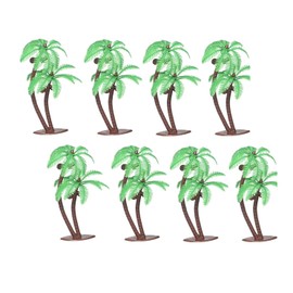 Twin Palm Tree with Coconuts, 4-inch Cake Topper (8 Count)