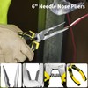 BOOSDEN 3 PCS Pliers Tool Set, 6" Needle Nose Pliers,