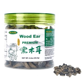 MillynLike 2.2oz Premium Dried Woodear Mushrooms (Black Fungus) 黑木耳 for Asian cooking - 100% Natural, NO Preservatives, Rich in Iron & Fiber