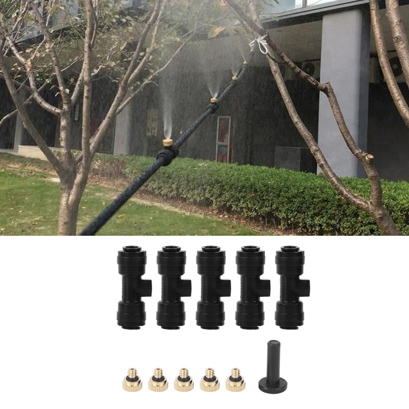 1/4 LowPressure Quick Spray Tower Fog Nozzles Patio Outdoor Cooling