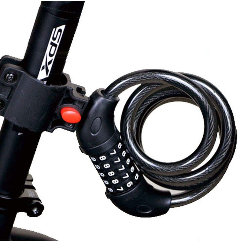 PeachCraft 5 Digit Cable Lock Dial Lock Bicycle Bike Key