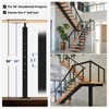 Gyykzz 36" Cable Railing Post, Adjustable Top Level Drilled Railing