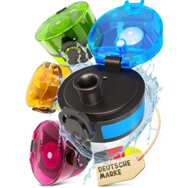 Funkelfuchs® - Replacement lid for drinking bottle - blue - 100% leak-proof and dishwasher safe