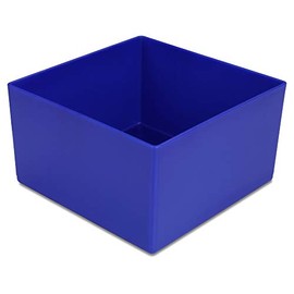 Plastic Insert Box/Storage Container, Blue, 108 x 108 x 63 mm (L x W x H), Pack of 25