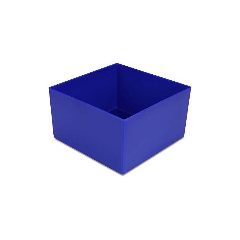Plastic Insert Box/Storage Container, Blue, 108 x 108 x 63