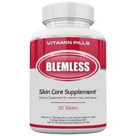 Addrena Blemless 30 Day Vitamin Supplements for Acne Treatment & Oily Skin