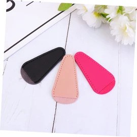 BIUDECO 6PCS Scissors Protective Sleeve for Beauty Tools Premium PU Nipper Caps Black Rosy Beige Safeguard Cuticle Scissors and Nail Tools for Daily Use