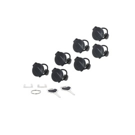 Trax ION/EVO/ADV Trunk Locks SW-MOTECH 7 Pieces with 2 Keys, Black
