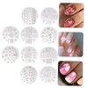 Healeved Nail Stamping Plates Christmas Theme 10pcs Manicure Enhancement Kit