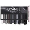 UCANBE Smokey Eyeshadow Palette, Dark Black White Gray Silver Natural