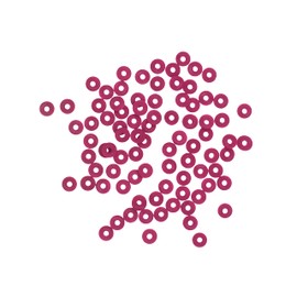 Mandala Crafts Maroon Heishi Beads for Jewelry Making - 3000 Maroon Polymer Clay Beads for Bracelets Making - Maroon Flat Beads Disc Beads 6mm Round Disk Spacer Beads