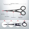 STONLI 4.5 inches Beard and Moustache Scissors - Nose Hair