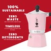 Bialetti Rainbow Cafetera, 3 tazas, rosa