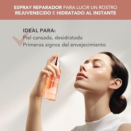 FOREO SUPERCHARGED Bruma facial restauradora, 110 ml - Hidratante potenciador de colágeno - Péptidos de colágeno, niacinamida, centella asiática, pant