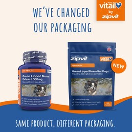Green Lipped Mussel for Dogs, 500mg. 120 Tablets. Formulated for Your Dogs Health and Vitality.