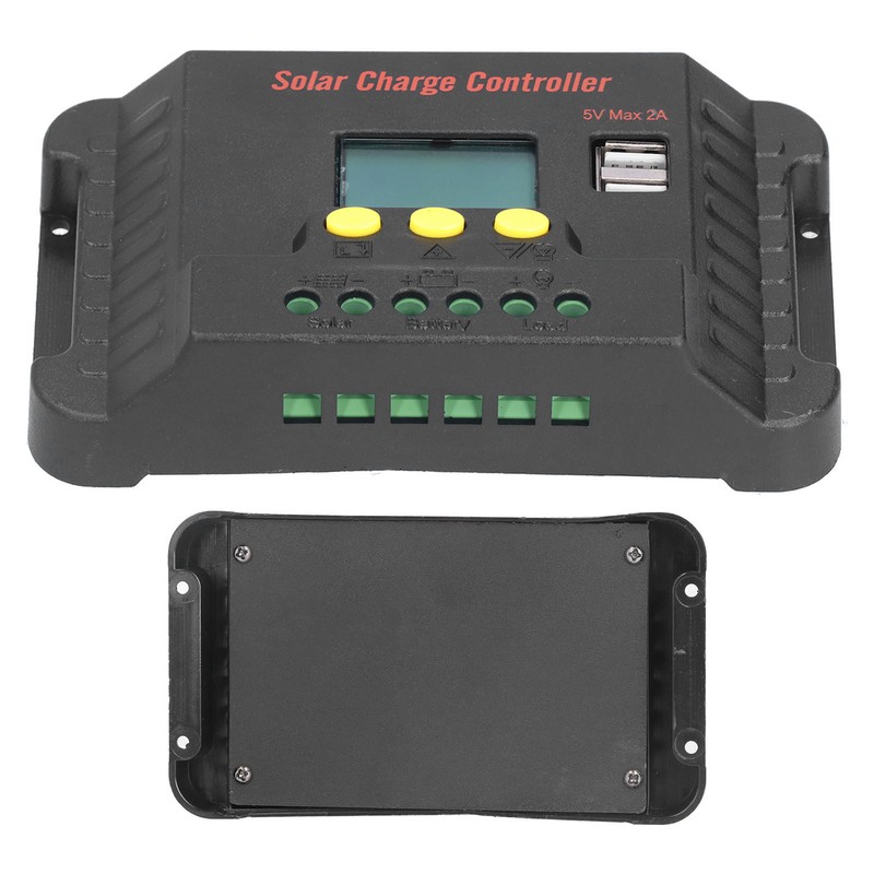 Solar Controller LCD Display with USB Mobile Phone Charging 12/24V