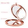 Dynippy Compact Mirror Rose Gold Makeup Mirror Folding Mini Pocket