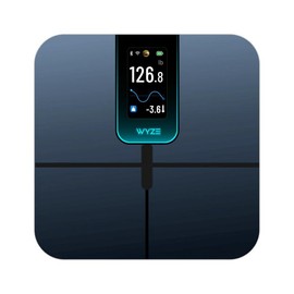 Wyze Scale Ultra — Wi-Fi Smart Weighing Scale, Huge 4.3" Screen —  Step-On Body Composition Measurements (Track Weight, BMI, Fat/Fit Goals) - Color: White