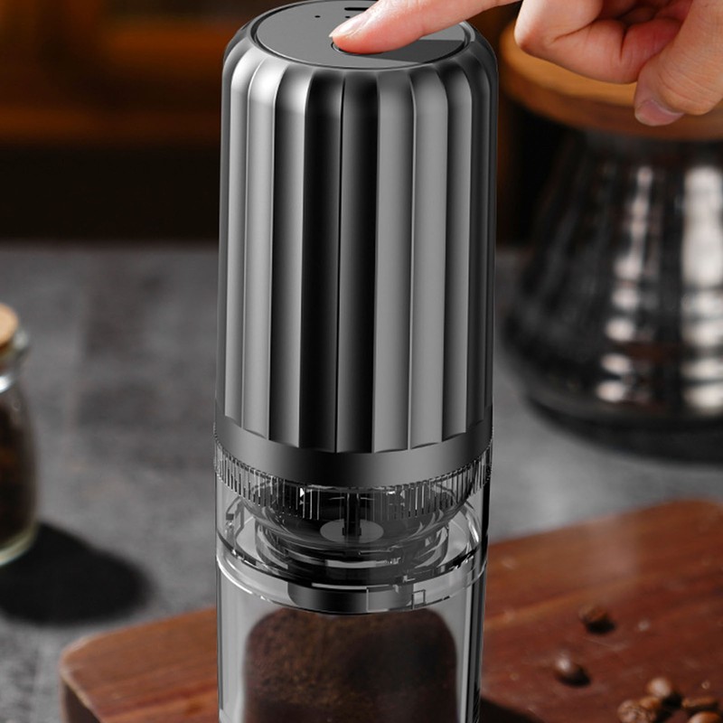 Electric Coffee Grinder Household Cordless USB Full Automatic Adjustable Burr