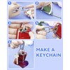 FIVEIZERO 13Pcs Keychain Kit, Key Ring and Keychain Clip for