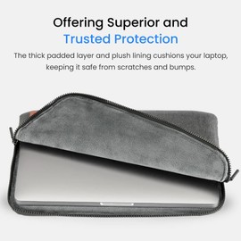 Laptop Sleeve for 15" MacBook Air, Laptop Case for 15" Laptops/Notebook/Tablet - 600D Nylon, Plush Padded Interior, Laptop Sleeve Bag for Travel & Everyday Use by RUGGARD