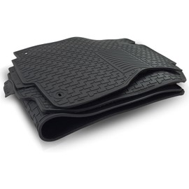 Custom-fit for 2023-2024 Honda Pilot Premium All-Weather Rubber Floor Mats Front and 2nd & 3rd Row Seat Liner Set Heavy Duty Set (Black)