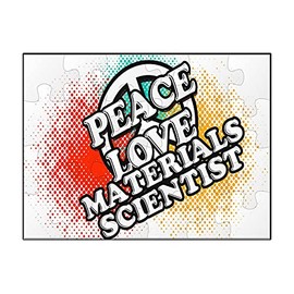 Makoroni -Peace Love Materials Scientist - Jigsaw Puzzle 30 pcs, DesR86