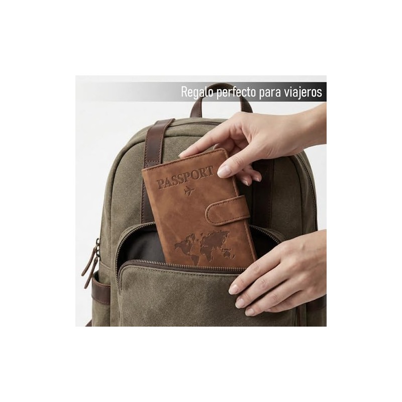 Timotech Porta Pasaporte y Visa con Protección RFID, Funda para