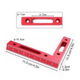 ADUSA 90 Degree Angle Tensioner, Positioning Clamp, Woodworking Aids for Right Angles, for Right Angle Measurements, Gluing and Mounting of Cabinets, Drawers and Picture Frames (Red)