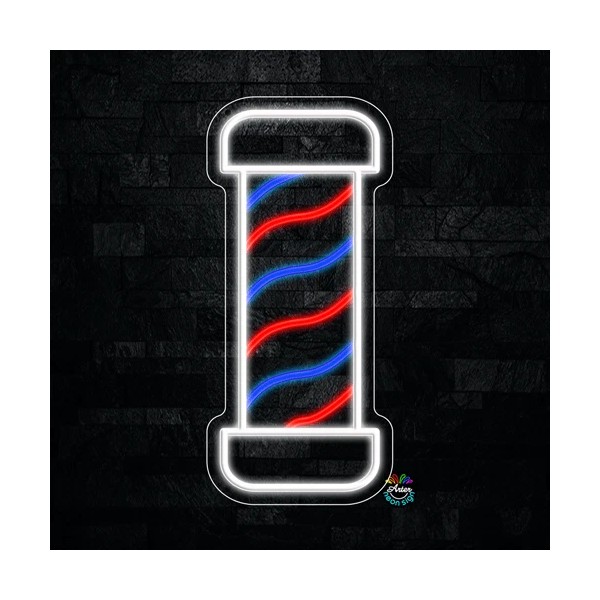Arter Neon Barber LED Neon Sign 10"L x 22"H #32058
