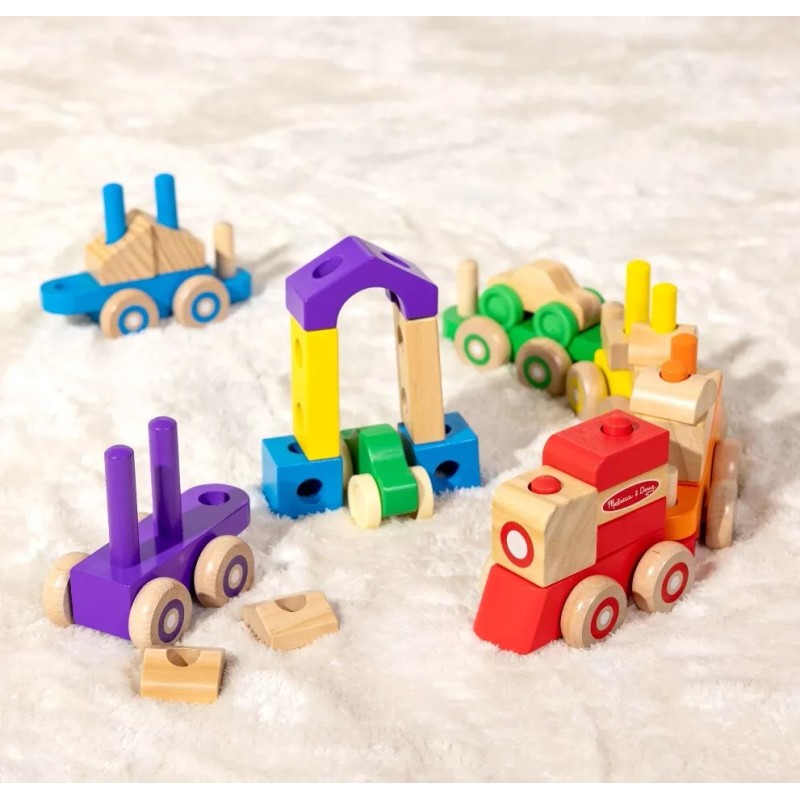 Melissa & Doug NEW🔥 Melissa & Doug Deluxe Wooden Stacking