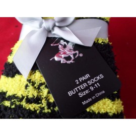 Beverly Hills 2 Pair Womens Medium Beverly Hills Polo Club Fuzzy Crew Butter Socks 9-11