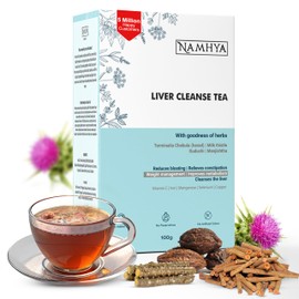NAMHYA Liver Cleanse Tea with Harad Milk Thistle with goodness of Herbs 3.53 oz (50 Servings)
