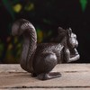 BRASSTAR Cast Iron Squirrel Statue Garden Home Office Desk Decor