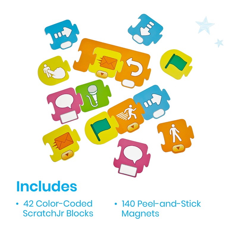 Learning Resources Scratch Jr Block-Based Coding Magnetic Demonstration Set, Learn