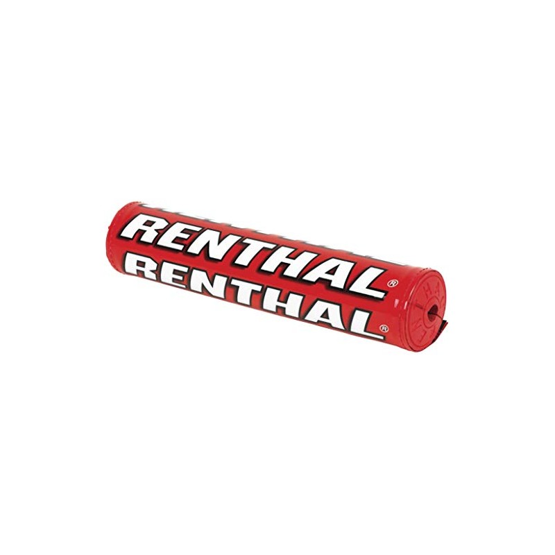 Renthal SX 10" BAR PAD LE RED/RED FOAM P324