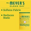 MRS. MEYER'S CLEAN DAY Dryer Sheets, Fabric Softener, Reduces Static,