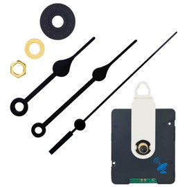 WinTaim Atomic Clock Movement with 4-inch Clock Hands, 43/64 inches (17mm) Axis Length WWVB Radio Electric Controlled Clock, Auto Adjust Winter and Summer time