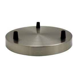 Multi-Outlet Ceiling Rose, 3-Way Outlet - Vintage Style Four Colors Available UK (Brushed Chrome)