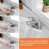 KPWATER Bathroom Sink Faucet Dual Handles 4" Centerset Bathroom Faucet