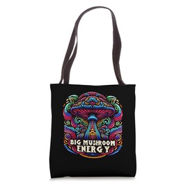 Big Mushroom Energy Trippy Music Festival Essential Graphic Tote Bag