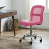 Serta Essential Armless Task Chair, Small Desk Chairs with Wheels,