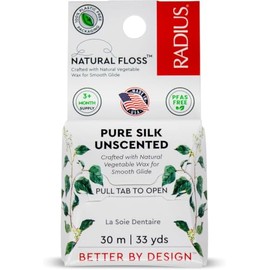 RADIUS Natural Biodegradable Silk Floss, 33 Yrd