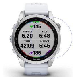 LOKEKE Compatible with Garmin Epix Pro 42mm Tempered Glass Screen Protector, Premium Tempered Glass Screen Film Protector Compatible with Garmin Epix Pro 42mm / Fenix 7S, Made From Real Glass