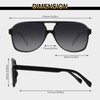 GQUEEN Retro Aviator Glasses Women Men 70s Polarised Sunglasses UV400,