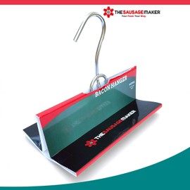 The Sausage Maker® Bacon Hanger 8-Prong Meat Hooks SUS304 Stainless Steel, Heavy Duty Butcher’s Hook Accessories for Meat Smoking, Processing, Drying, Grilling, BBQ, 9” W x 5.8” H