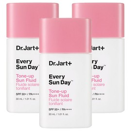Dr. Jart Every Sun Day Tone-Up Sun Fluid SPF50+ PA++++, 30ml, 3 pieces / 닥터자르트 에브리 선 데이 톤업 선 플루이드 SPF50+ PA++++, 30ml, 3개