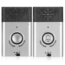 Wireless Doorbell with Intercom, Wireless Bell with Intercom System, Wireless Door Bells Outdoor Front Doorbell with Intercom System, for Home, Wireless Range of 200 mm