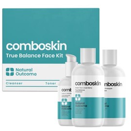 Natural Outcome Piel Mixta Verdadero Equilibrio Régimen Diario Limpiador Facial Tónico Hidratante Kit Cuidado